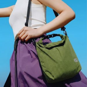 Dyneema Mesh Shoulder Bag Water-Repellent Tear-Resistant | Light Multi-Purpose Crossbody Tote for Travel Gym Shopping